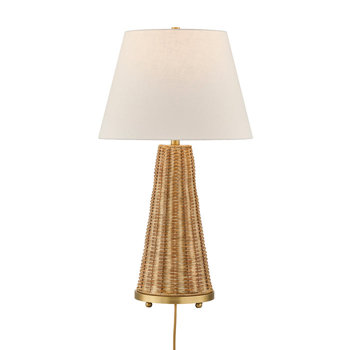 Savoy House - 11-CD27 - One Light Table Lamp - Eleanor - Brass and Wicker
