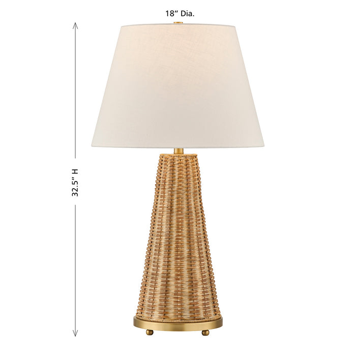 Savoy House - 11-CD27 - One Light Table Lamp - Eleanor - Brass and Wicker