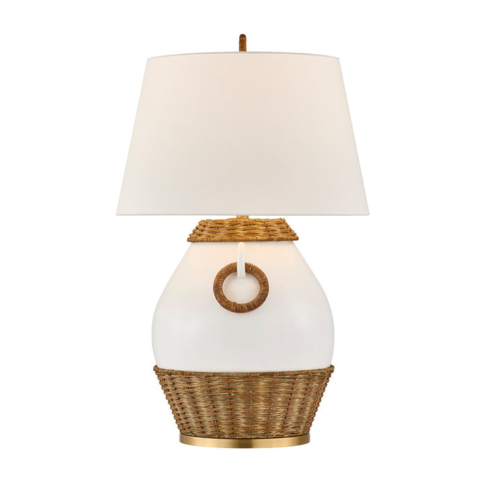 Savoy House - 11-CD29 - One Light Table Lamp - Penelope - White and Rattan