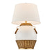 Savoy House - 11-CD29 - One Light Table Lamp - Penelope - White and Rattan