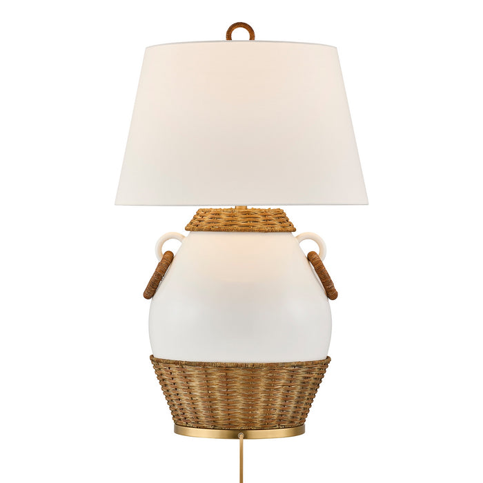 Savoy House - 11-CD29 - One Light Table Lamp - Penelope - White and Rattan