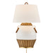 Savoy House - 11-CD29 - One Light Table Lamp - Penelope - White and Rattan