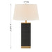 Savoy House - 11-CD32-BK - One Light Table Lamp - Max - Black