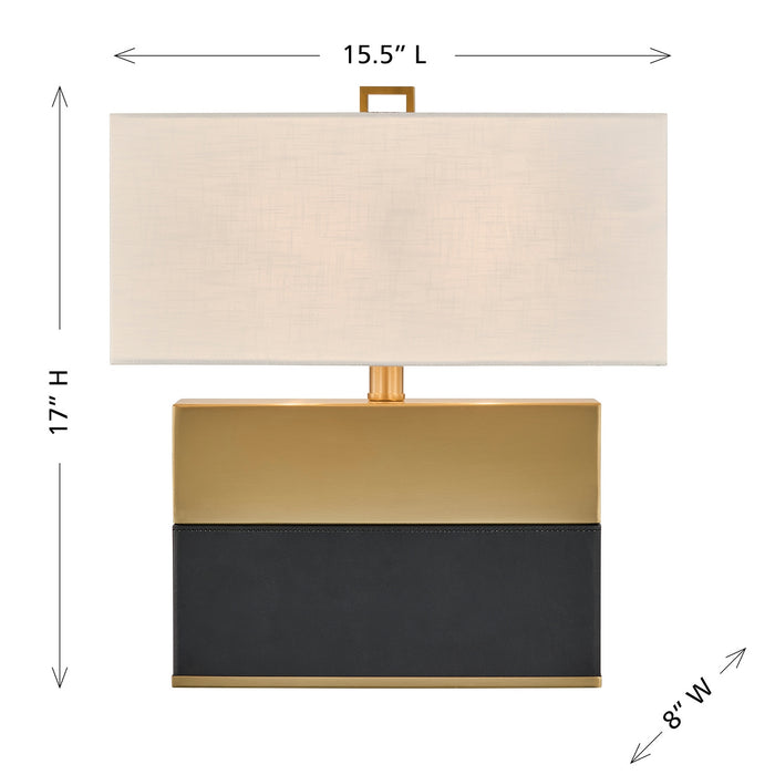 Savoy House - 11-CD33-HBBK - One Light Table Lamp - Oliver - Honey Brown and Black