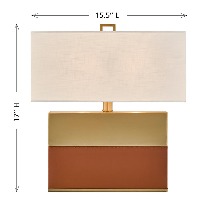 Savoy House - 11-CD33-HBBR - One Light Table Lamp - Oliver - Honey Brown and Brown