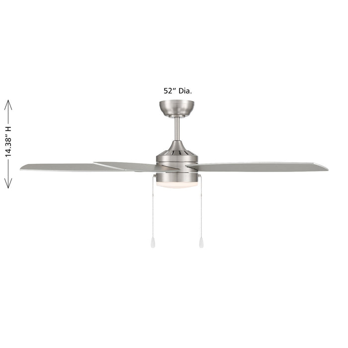 Meridian - M2029BN - 52" Ceiling Fan - Brushed Nickel