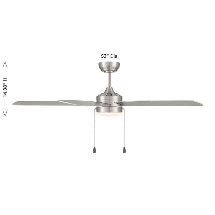 Meridian - M2029BN - 52" Ceiling Fan - Brushed Nickel