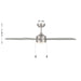 Meridian - M2029BN - 52" Ceiling Fan - Brushed Nickel