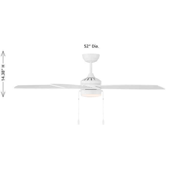 Meridian - M2029WH - 52" Ceiling Fan - White