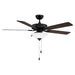 Meridian - M2034MBKRV - 52" Ceiling Fan - Matte Black