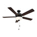 Meridian - M2034MBKRV - 52" Ceiling Fan - Matte Black