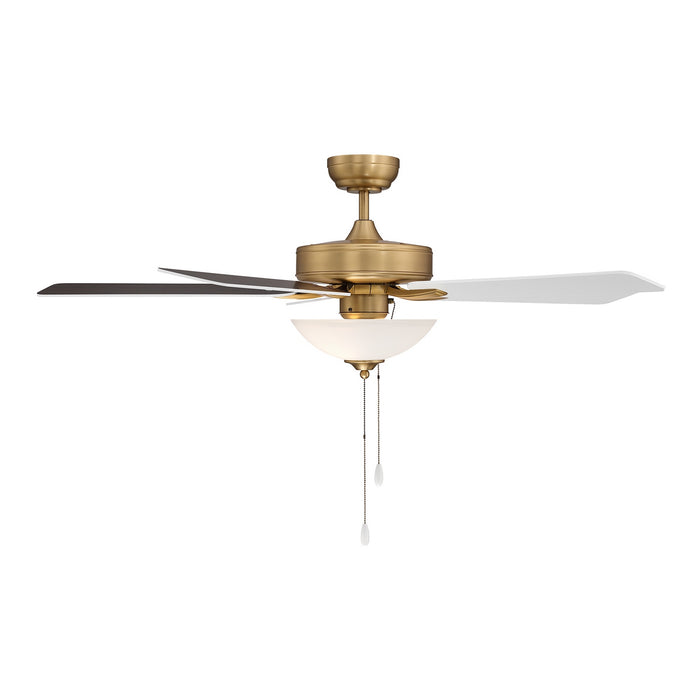 Meridian - M2034NBRV - 52" Ceiling Fan - Natural Brass
