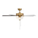 Meridian - M2034NBRV - 52" Ceiling Fan - Natural Brass