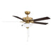 Meridian - M2034NBRV - 52" Ceiling Fan - Natural Brass