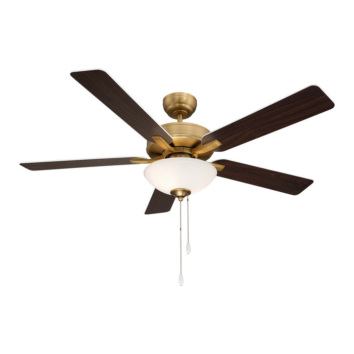 Meridian - M2034NBRV - 52" Ceiling Fan - Natural Brass