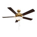 Meridian - M2034NBRV - 52" Ceiling Fan - Natural Brass
