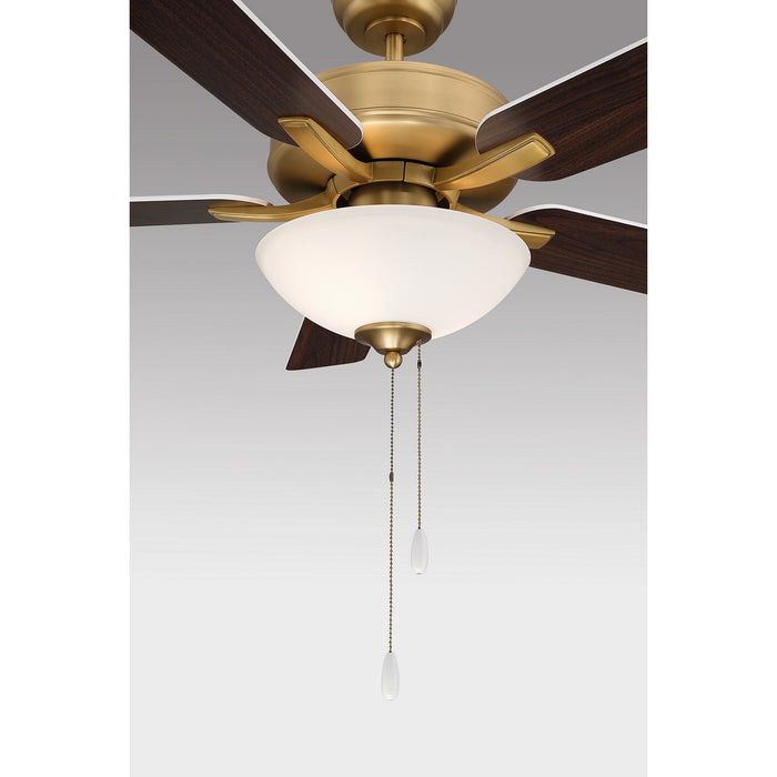 Meridian - M2034NBRV - 52" Ceiling Fan - Natural Brass