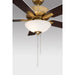 Meridian - M2034NBRV - 52" Ceiling Fan - Natural Brass