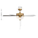 Meridian - M2034NBRV - 52" Ceiling Fan - Natural Brass