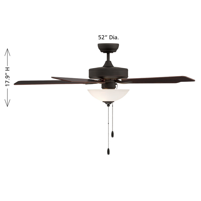 Meridian - M2034ORBRV - 52" Ceiling Fan - Oil Rubbed Bronze