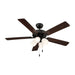 Meridian - M2035MBKRV - 52" Ceiling Fan - Matte Black