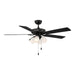 Meridian - M2035MBKRV - 52" Ceiling Fan - Matte Black