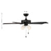 Meridian - M2035MBKRV - 52" Ceiling Fan - Matte Black