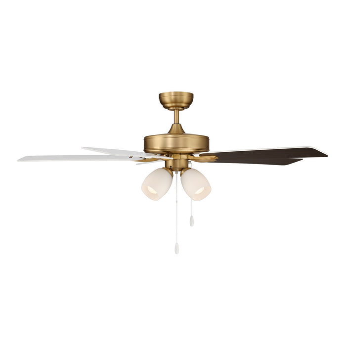 Meridian - M2035NBRV - 52" Ceiling Fan - Natural Brass