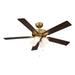 Meridian - M2035NBRV - 52" Ceiling Fan - Natural Brass
