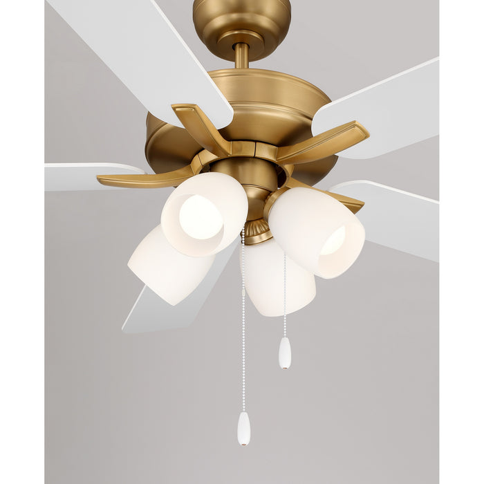Meridian - M2035NBRV - 52" Ceiling Fan - Natural Brass