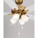 Meridian - M2035NBRV - 52" Ceiling Fan - Natural Brass