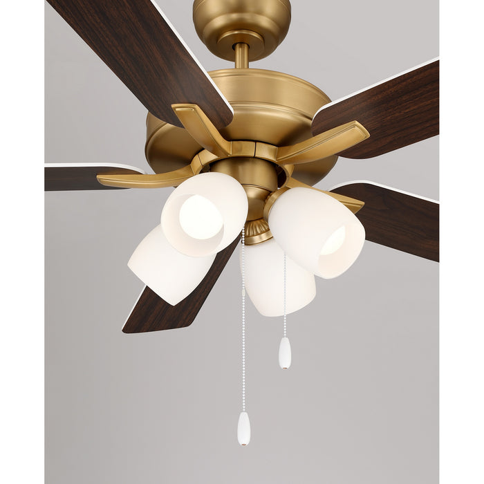 Meridian - M2035NBRV - 52" Ceiling Fan - Natural Brass
