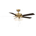 Meridian - M2035NBRV - 52" Ceiling Fan - Natural Brass