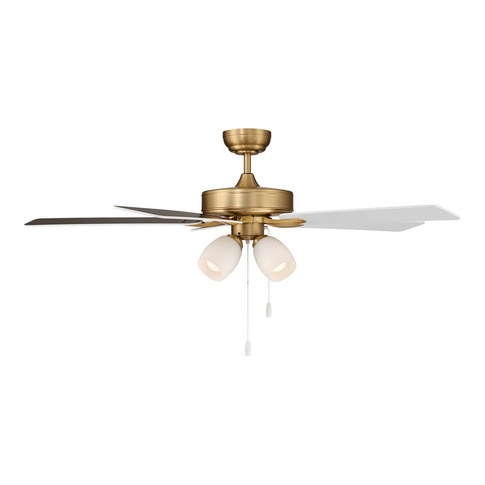 Meridian - M2035NBRV - 52" Ceiling Fan - Natural Brass