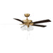 Meridian - M2035NBRV - 52" Ceiling Fan - Natural Brass