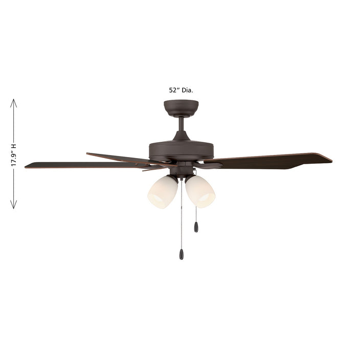 Meridian - M2035ORBRV - 52" Ceiling Fan - Oil Rubbed Bronze