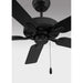Meridian - M2038MBK - 52" Ceiling Fan - Matte Black