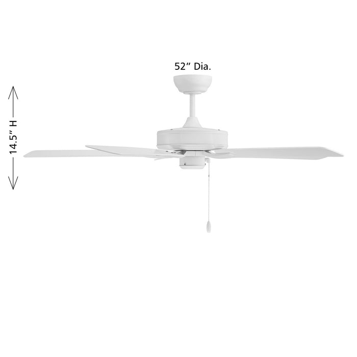 Meridian - M2038WH - 52" Ceiling Fan - White