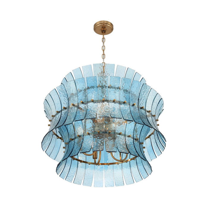 Crystorama - ABI-2005-AG-BL - Eight Light Chandelier - Abigail - Aged Brass