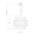 Crystorama - ABI-2005-AG-BL - Eight Light Chandelier - Abigail - Aged Brass