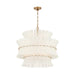 Crystorama - ABI-2005-AG-WH - Eight Light Chandelier - Abigail - Aged Brass
