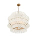 Crystorama - ABI-2005-AG-WH - Eight Light Chandelier - Abigail - Aged Brass