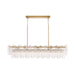 Crystorama - ADD-337-AG-CL - 16 Light Linear Chandelier - Addis - Aged Brass
