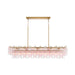 Crystorama - ADD-337-AG-SP - 16 Light Linear Chandelier - Addis - Aged Brass