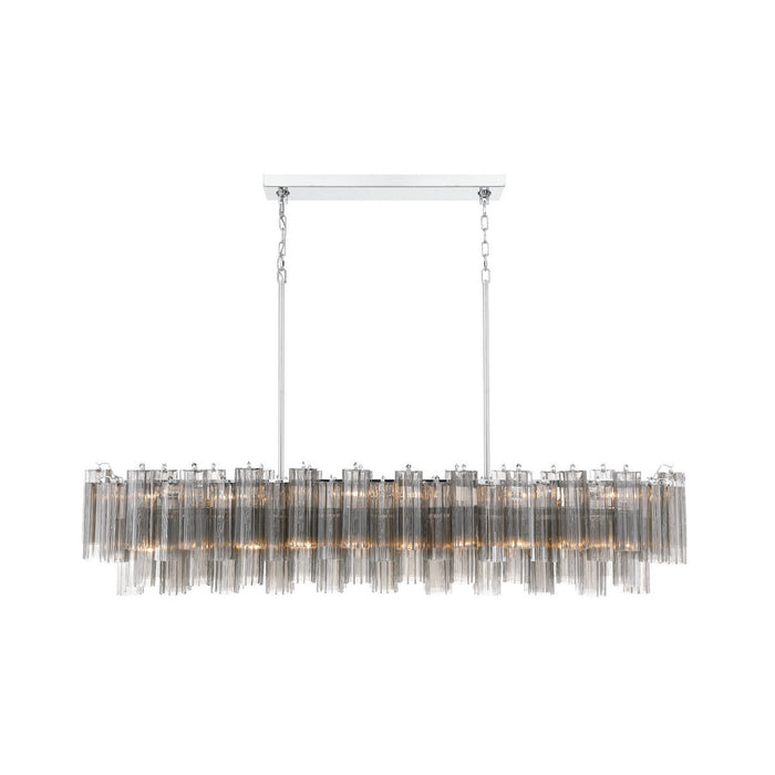 Crystorama - ADD-337-CH-SM - 16 Light Linear Chandelier - Addis - Polished Chrome