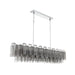 Crystorama - ADD-337-CH-SM - 16 Light Linear Chandelier - Addis - Polished Chrome