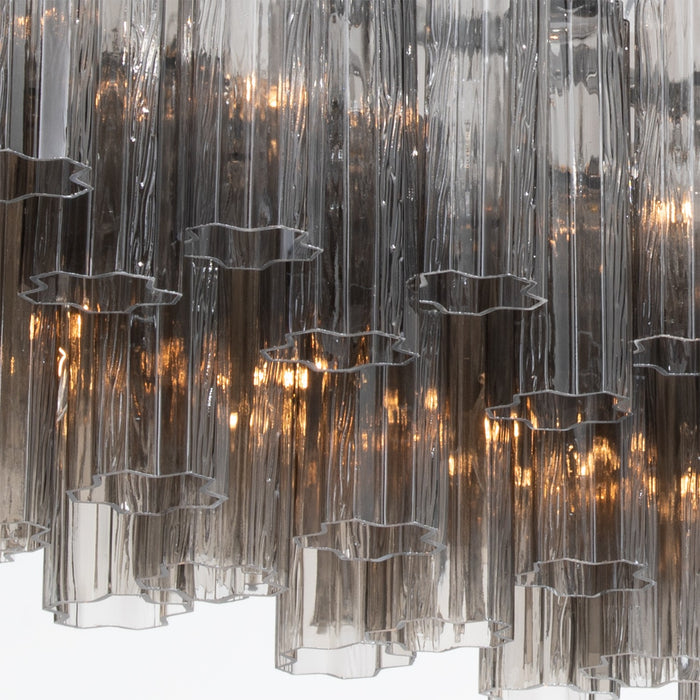 Crystorama - ADD-337-CH-SM - 16 Light Linear Chandelier - Addis - Polished Chrome