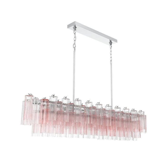 Crystorama - ADD-337-CH-SP - 16 Light Linear Chandelier - Addis - Polished Chrome