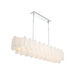 Crystorama - ADD-337-CH-WH - 16 Light Linear Chandelier - Addis - Polished Chrome