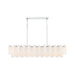Crystorama - ADD-337-CH-WH - 16 Light Linear Chandelier - Addis - Polished Chrome